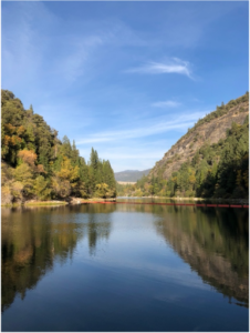 river canyon with calm water